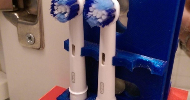 braun oral-b toothbrush head holder nbasse download free stl model printablescom 3d models household bathroom oral oralb 3d print model - Mito3D