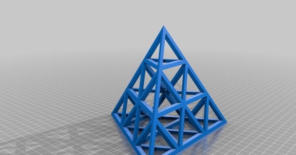 tetraedre cl ment download free stl model printablescom 3d models art & design designs math maths triangle 3d print model - Mito3D