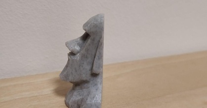 Moai poly Magnet genannt download frei stl Modell Printablescom 3d Modelle Kunst Design Skulpturen Osterinsel Lowpoly 3d print model - Mito3D