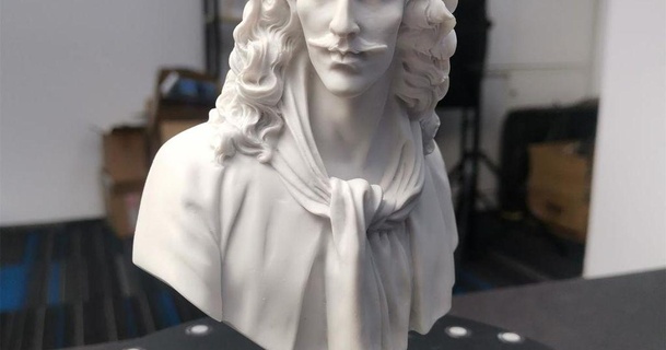 Molière sculpture généré revopoint pop imprimeur Télécharger libre stl modèle imprimablescom 3d modèles monde scans art écrivain 3d print model - Mito3D