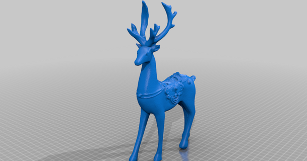 santa claus's reindeer generated revopoint pop plaprinter download free stl model printablescom 3d models world & scans people animal christmas deer 3d print model - Mito3D
