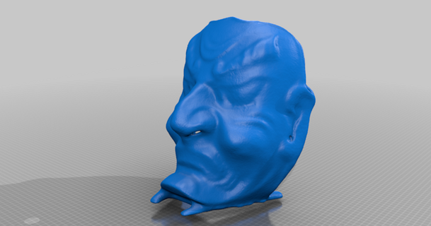 fantasma maschera generato revopoint pop plastificatore Scarica gratuito stl modello printablescom 3d Modelli arte design 2d piatti loghi mascherina 3d print model - Mito3D