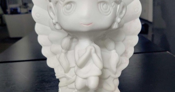 niña arcángel plaprinter descargar gratis stl modelo imprimiblescom 3d modelos Arte diseño esculturas ángel escultura 3d print model - Mito3D