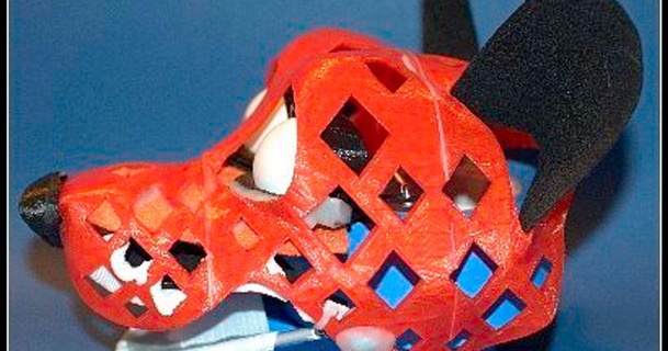 fursuit- puppet-head base - version8 tioh download free stl model printablescom 3d models hobby & makers rc robotics animal animatronic character costume dog 3d print model - Mito3D