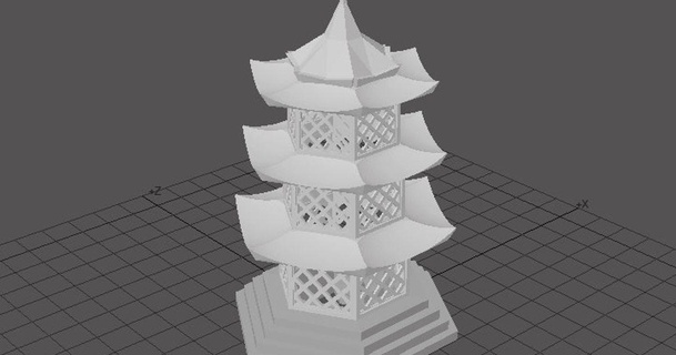 pagoda garden lamp tioh download free stl model printablescom 3d models household outdoor & tower 3d print model - Mito3D
