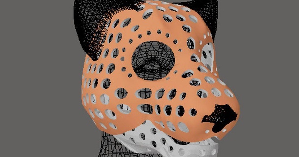 fursuit puppet head temel versiyon 53 aslan ah indir Bedava stl model printablescom 3d modeller kostümler Aksesuarlar Kostüm oyunu genel hayvan kafatası kedi 3d print model - Mito3D