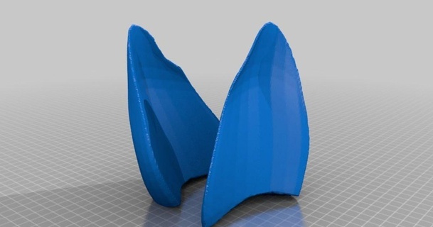 canine ears tioh download free stl model printablescom 3d models costumes & accessories cosplay general animal costume dog ear 3d print model - Mito3D