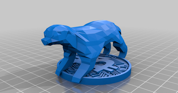 poli bal porsuk çift ekstrüzyon Jonathan levi indir Bedava stl model printablescom 3d modeller Sanat tasarım heykeller hayvan bitcoin heykel 3d print model - Mito3D