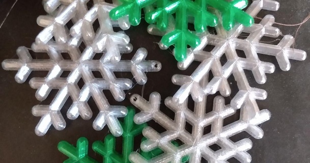 copo nieve ornamento 3d impresión papá descargar gratis stl modelo imprimiblescom modelos casa decoración hermoso Navidad Decoraciones navidad Decoración navideña 3d print model - Mito3D
