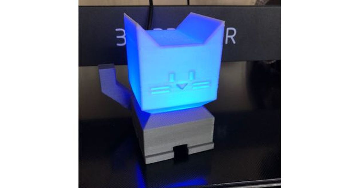 iluminação gato Caim baixar livre stl modelo printablescom 3d modelos impressoras Atualizações Calicat conduziu octoprint 3D print model - Mito3D