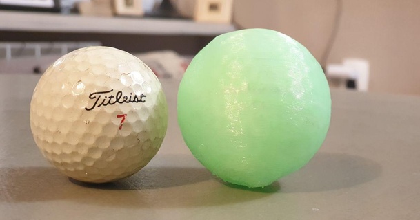 Golf Ball Modell Photogrammetrie Franz download frei stl Printablescom 3d Modelle Spielzeuge Spiele draussen 3d print model - Mito3D
