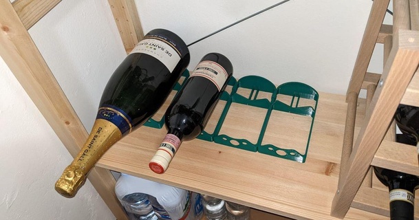 şişe Kulp destek wradis indir Bedava stl model printablescom 3d modeller ev halkı mutfak Franciacorta Şişe tutacağı Prosecco vino 3d print model - Mito3D