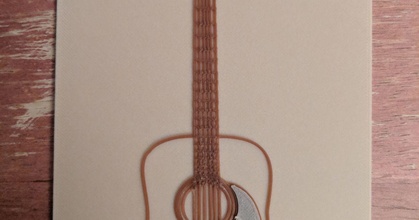 multicolore acustico chitarra Stampa single estrusore stampanti Scarica gratuito stl modello printablescom 3d Modelli arte design 2d piatti loghi singolo 3d print model - Mito3D