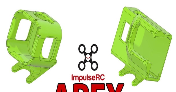impulserc apex gopro mount 20 25 30 session hero 5 6 7 ps915 download free stl model printablescom 3d models hobby & makers rc robotics impulsercapex 3d print model - Mito3D