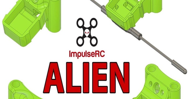 impulseur extraterrestre antenne monter + GPS m8n feux croisés ps915 Télécharger libre stl modèle imprimablescom 3d modèles loisir fabricants rc robotique impellercalien 3d print model - Mito3D