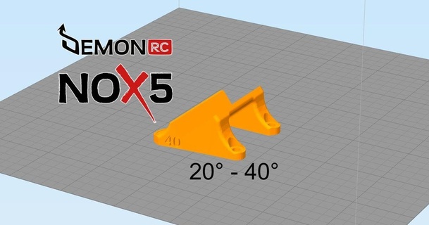 demonrc - nox5 gopro xiami yi mounts 20-40 ps915 download free stl model printablescom 3d models hobby & makers rc robotics 3d print model - Mito3D