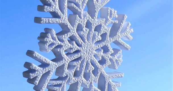fiocco neve Scarica gratuito stl modello printablescom 3d Modelli stagione disegni inverno Natale anni ornamento natale albero fiocchi 3d print model - Mito3D