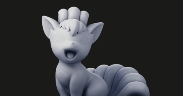 vulpix weberowsky Télécharger libre stl modèle imprimablescom 3d modèles jouets Jeux action figures statues figure patrick art Pokémon 3d print model - Mito3D