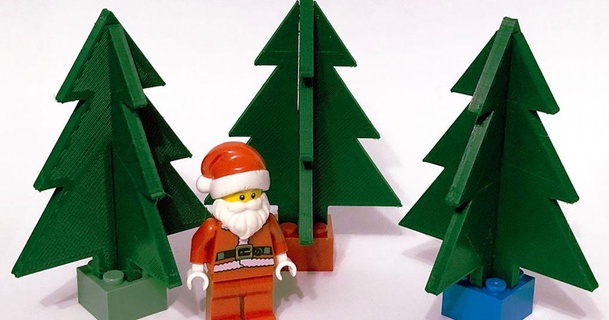 Natale albero Lego compatibile brickmastree kari avvocato Scarica gratuito stl modello printablescom 3d Modelli stagione disegni inverno anni decorazioni natalizie ornamento natale decorazione 3d print model - Mito3D