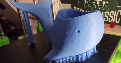 pinksie balena vaso fiori 65mm eponra Scarica gratuito stl modello printablescom 3d Modelli domestico arredamento fioriera 3d print model - Mito3D