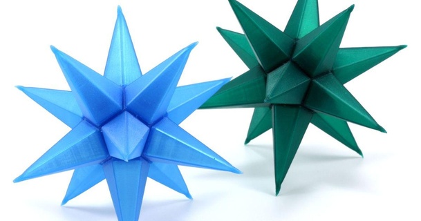 dodecahedron star parametrik pavel r indir Bedava stl model printablescom 3d modeller mevsimlik tasarımlar kış Noel yılın süsleri dekorasyon openscad 3d print model - Mito3D