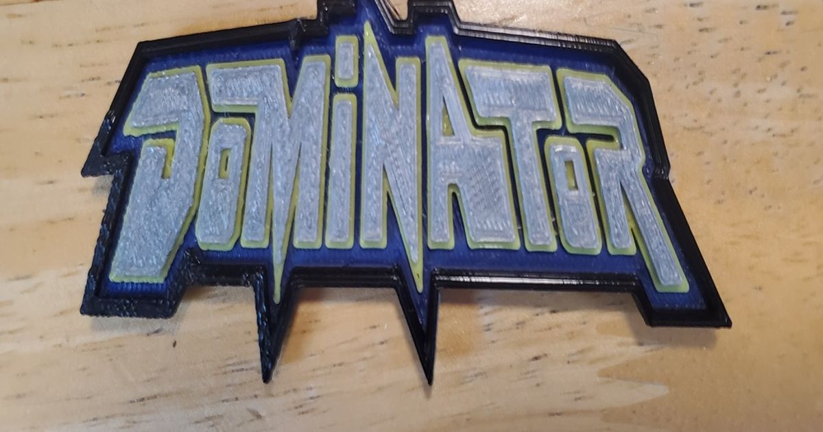 Könige Herrschaft Dominator Logo zachery124 download frei stl Modell Printablescom 3d Modelle Kunst Design 2d Platten Logos mmu Mehrfarbig Multimaterial 3D print model - Mito3D