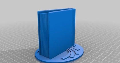 virginia beach public library bookmark stand nullgel download free stl model printablescom 3d models art & design designs book 3d print model - Mito3D