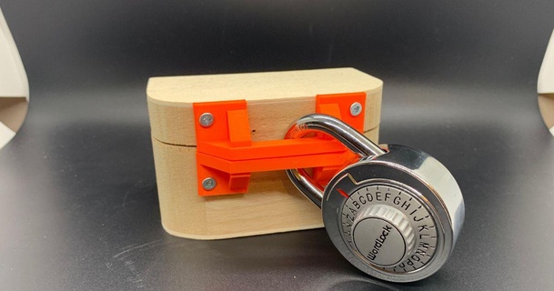 small locking bar wooden boxes kylemakesstuff download free stl model printablescom 3d models toys & games escape escaperoom gift giftbox lock 3d print model - Mito3D