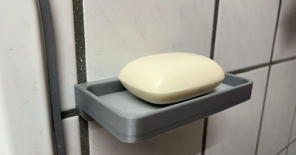 çıkarılabilir sabun Kulp destek leo941 indir Bedava stl model printablescom 3d modeller ev halkı banyo temiz tasarım tabak 3d print model - Mito3D