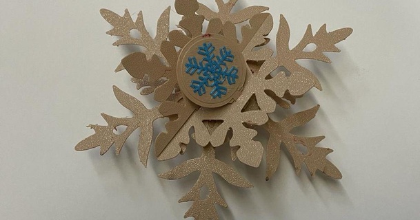 snow estrella pop up tarjeta profesional descargar gratis stl modelo imprimiblescom 3d modelos Arte diseño diseños celebracion Navidad regalo Días festivos 3d print model - Mito3D