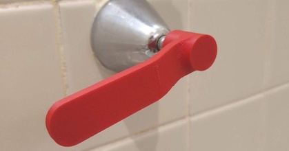 shower tap handle mrg999 download free stl model printablescom 3d models household bathroom australian 3d print model - Mito3D