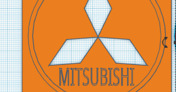 mitsubishi keychain wall holder jan zaj download free stl model printablescom 3d models printers accessories 3d print model - Mito3D