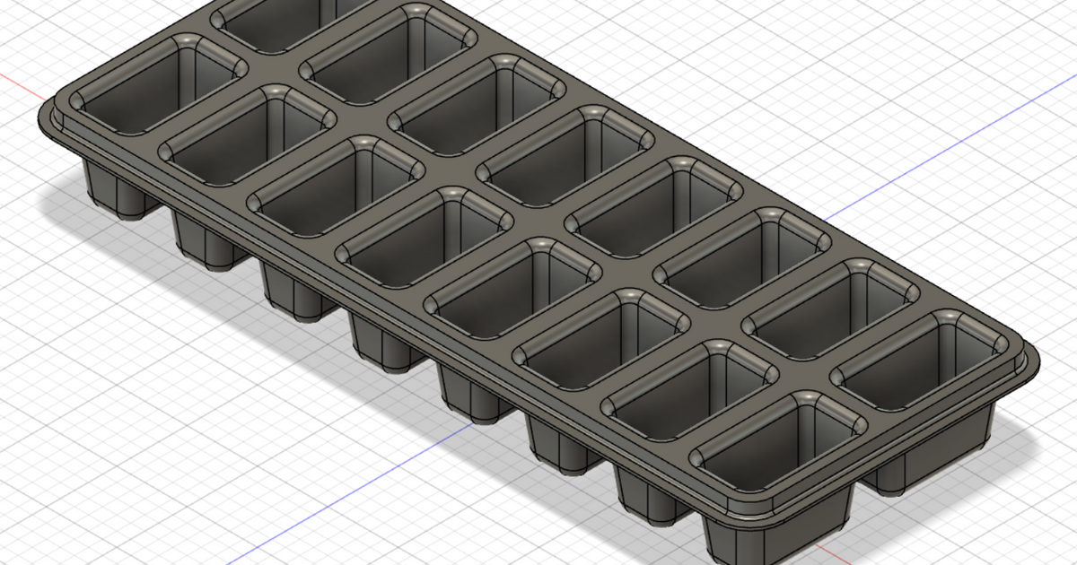 gelo cubo bandeja livre baixar stl modelo printablescom 3d modelos passatempo fabricantes organizadores 3D print model - Mito3D