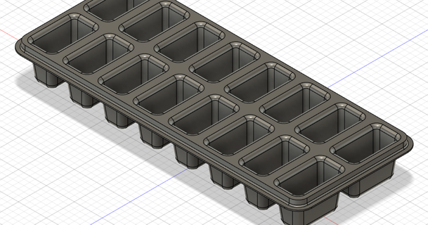 hielo cubo bandeja gratis descargar stl modelo imprimiblescom 3d modelos pasatiempo hacedores organizadores 3d print model - Mito3D