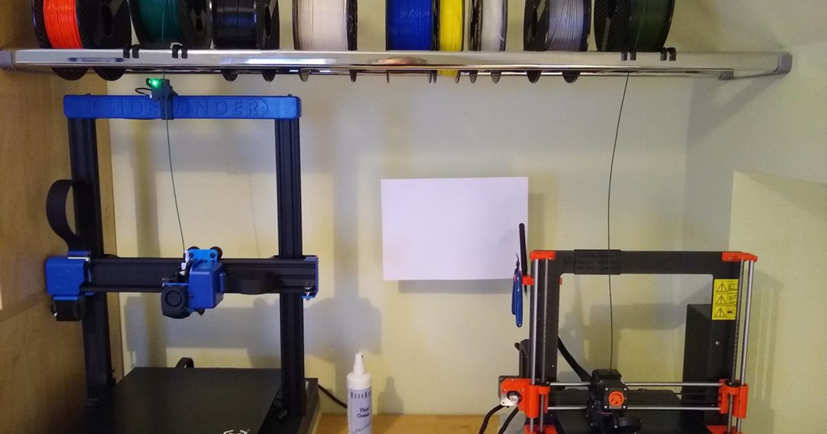 filement biriktirmek raf dhp indir Bedava stl model printablescom 3d modeller yazıcılar Aksesuarlar filament makara tutucusu raflar biriktirici 3D print model - Mito3D