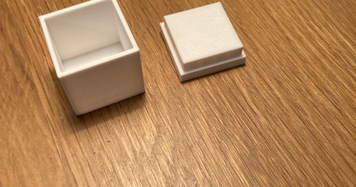 mini square container oliverkayak download free stl model printablescom 3d models household house equipment box 3D print model - Mito3D