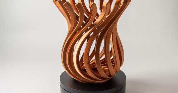 soutiens spirale vase Robert joseph Télécharger libre stl modèle imprimablescom 3d modèles Ménage décor moderne 3d print model - Mito3D
