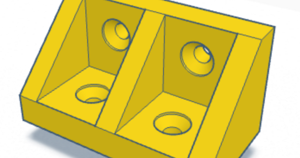 l bracket 4 puntos profundo descargar gratis stl modelo imprimiblescom 3d modelos casa equipo soporte esquina articulación lsoporte estante 3d print model - Mito3D