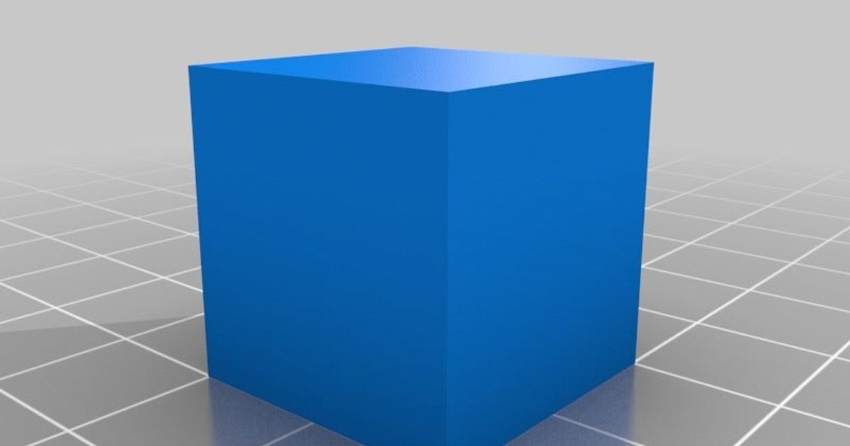 simples 20x20x20mm cubo phillip escórico baixar livre stl modelo printablescom 3d modelos impressoras teste 3D print model - Mito3D