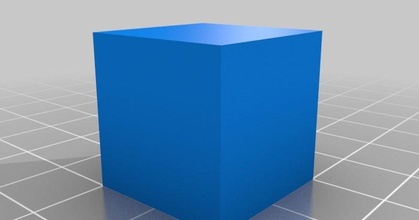 simple 20x20x20mm cube phillip skoric download free stl model printablescom 3d models printers test 3d print model - Mito3D