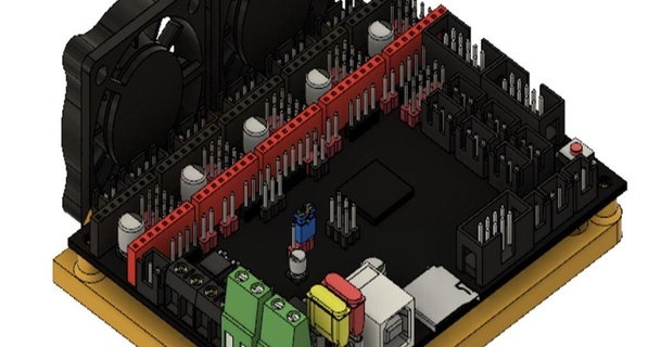 skr v13 monter 40mm refroidissement Ventilateurs 3drcnc Télécharger libre stl modèle imprimablescom 3d modèles imprimantes mises niveau 3d print model - Mito3D