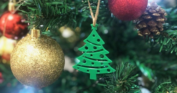 Navidad árbol colgante pendiente uniduni3d descargar gratis stl modelo imprimiblescom 3d modelos casa decoración decoracion navidad 3d print model - Mito3D