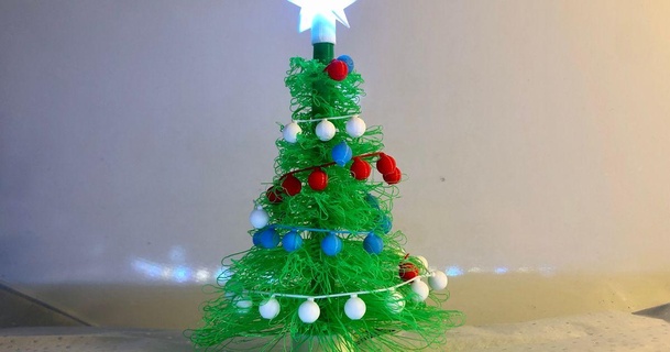 mini LED Navidad árbol ornamento 3d printable spencer3dprints descargar gratis stl modelo imprimiblescom modelos casa decoración arduino Días festivos 3d print model - Mito3D