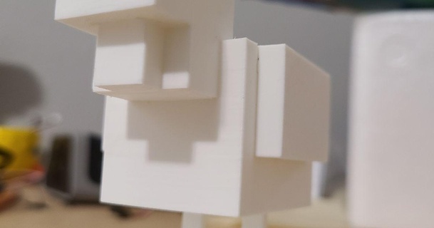 x frango ender baixar livre stl modelo printablescom 3d modelos arte Projeto esculturas Minecraft Minecraftfigure 3d print model - Mito3D