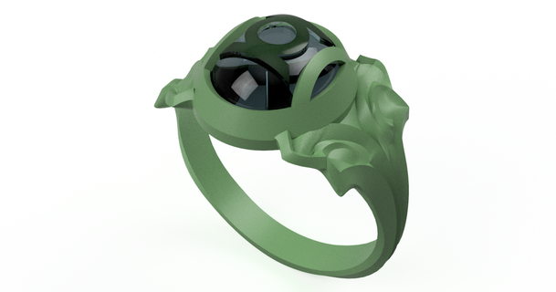 green lantern inspired cosplay ring valuedrift download free stl model printablescom 3d models costumes & accessories general greenlantern resin 3d print model - Mito3D