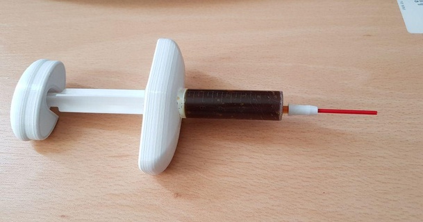 syringe needle adapter wd40 straw hammer download free stl model printablescom 3d models hobby & makers mechanical parts 3d print model - Mito3D