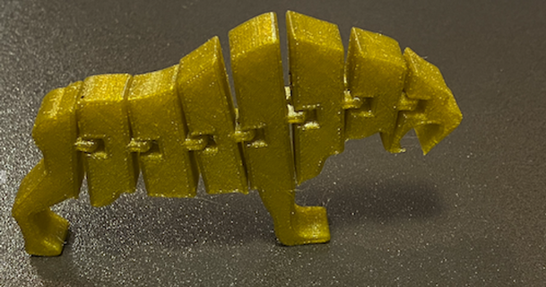 articulado sabre dente tigre mate baixar livre stl modelo printablescom 3d modelos brinquedos jogos ar 3d print model - Mito3D