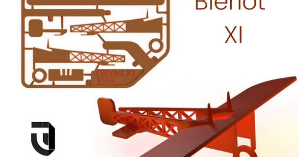 bl randalieren xi Kit Karte berühmt Flugzeuge toto28 download frei stl Modell Printablescom 3d Modelle Spielzeuge Spiele Gebäude Flugzeug Bleriot 3d print model - Mito3D