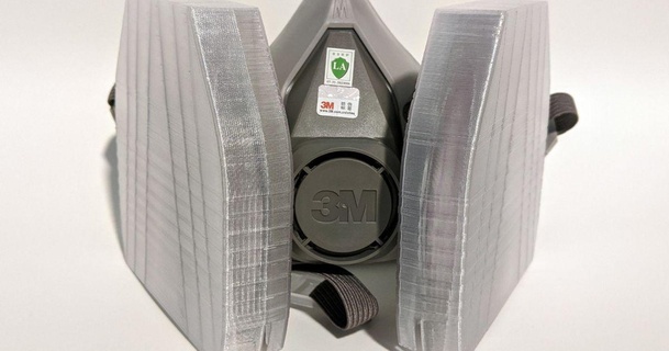schützend Startseite Mantel 3m 2000 Serie Filter loshihyen download frei stl Modell Printablescom 3d Modelle Hobby Macher Werkzeuge Maske 3d print model - Mito3D