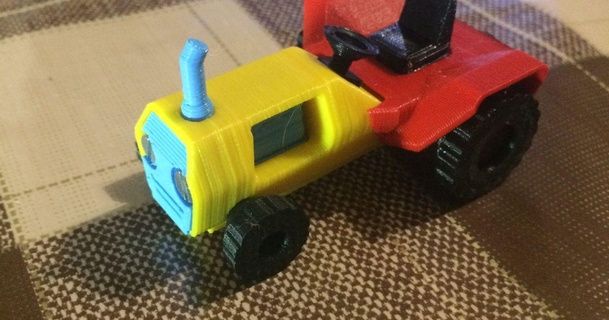 küçük traktör 3d basılı takım mal Traktör ti yapı kiti shr3deu indir Bedava stl model printablescom modeller oyuncaklar oyunlar bina araba 3d print model - Mito3D